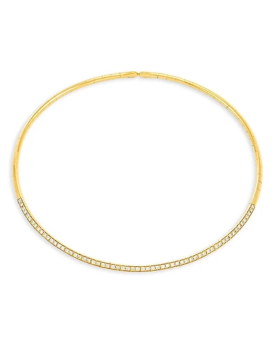 Etho Maria 18K Yellow Gold My Etho Diamond Snake Chain Choker Necklace, 13.6