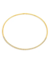 Etho Maria 18K Yellow Gold My Etho Diamond Snake Chain Choker Necklace, 13.6
