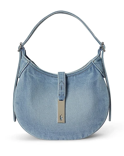 Polo Ralph Lauren Polo Id Small Denim Shoulder Bag