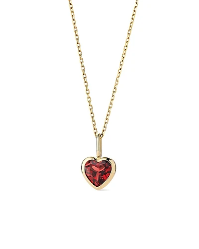 Ana Luisa Solid Yellow Gold Heirloom Heart Necklace