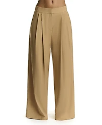 Naked Wardrobe Suiting Pleated Wide-Leg Pant