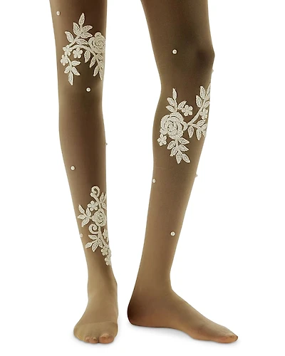 High Heel Jungle Glace Fleur Tights