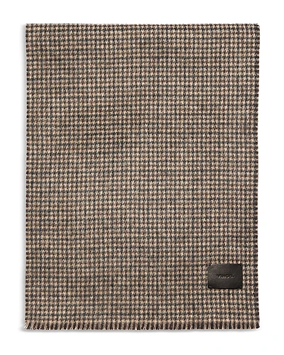 Vince Double Face Houndstooth Scarf