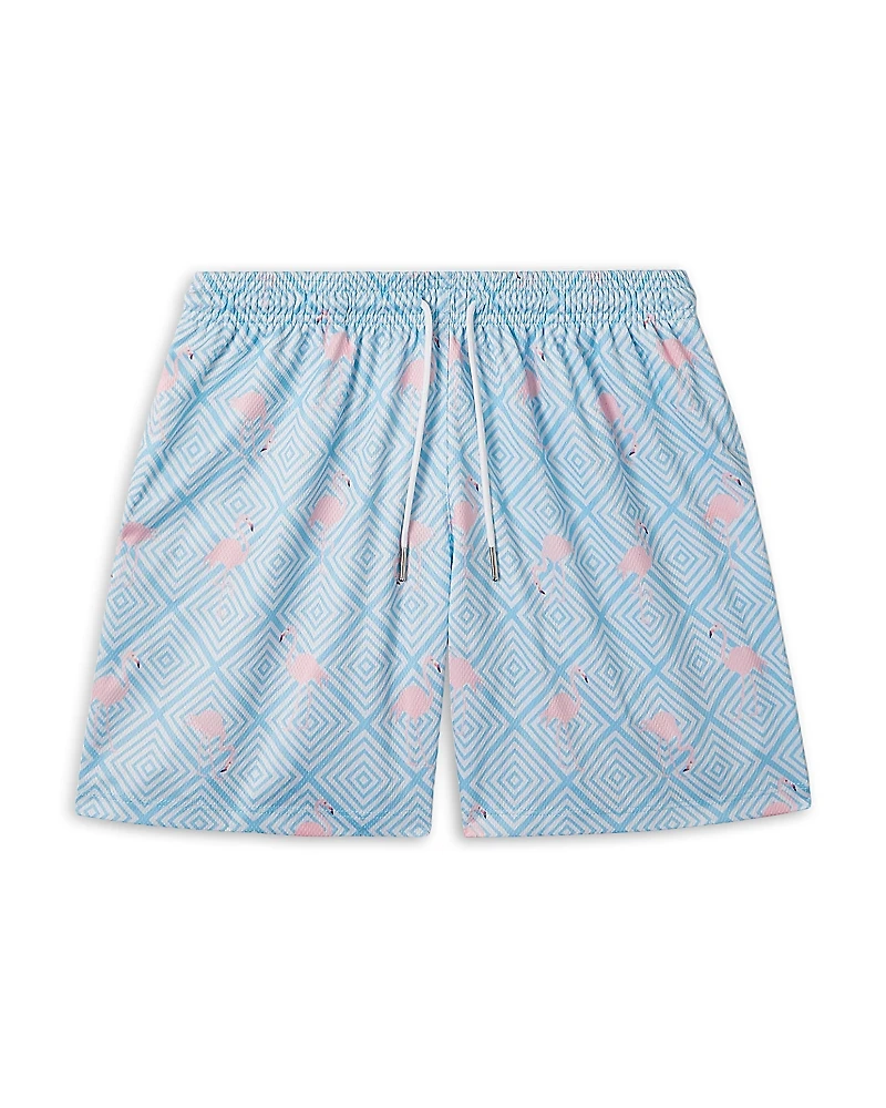 The Drip Shop Boys' Flamingo Blues Shorts - Big Kid