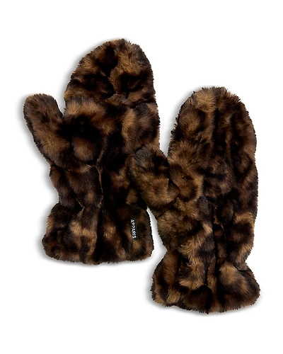 Apparis Coco Faux Fur Mittens
