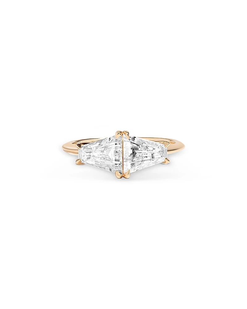 Shahla Karimi from the Luxe Collection Certified Lab Grown Diamond Double Keystone Ring