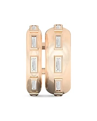 Shahla Karimi from the Luxe Collection Certified Lab Grown Diamond Baguette Le Corbusier Puff Set Double Ear Cuff