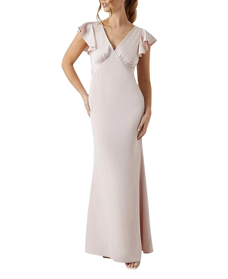 Coast V-Neck Angel Short Sleeve Maxi Dress