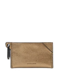 Allsaints Hex Metallic Leather Cardholder