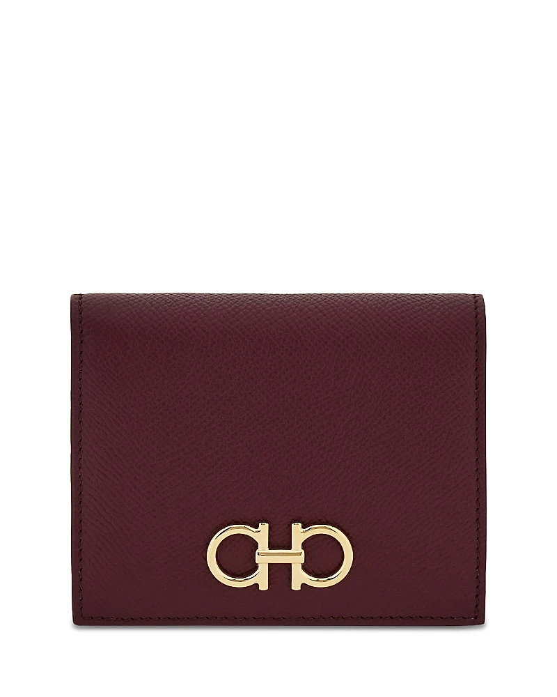 Ferragamo Gancini Compact Leather Wallet