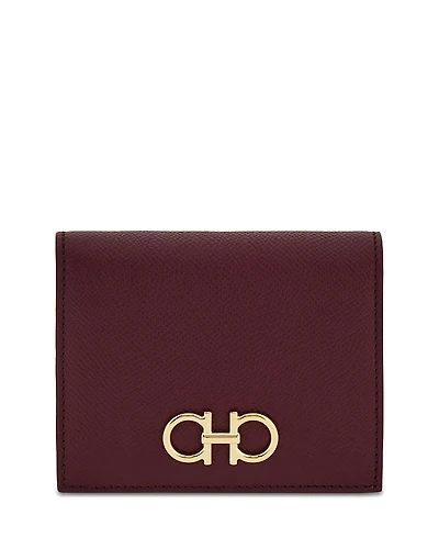 Ferragamo Gancini Compact Leather Wallet