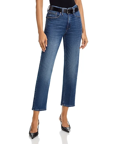 Good American Icon Straight Ankle Jeans