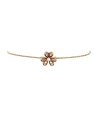 Pre-Owned Van Cleef & Arpels Mini Frivole Bracelet 18K Gold and Pave Diamonds