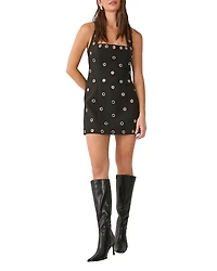 Nasty Gal Eyelet Tailored Halter Neck Mini Dress