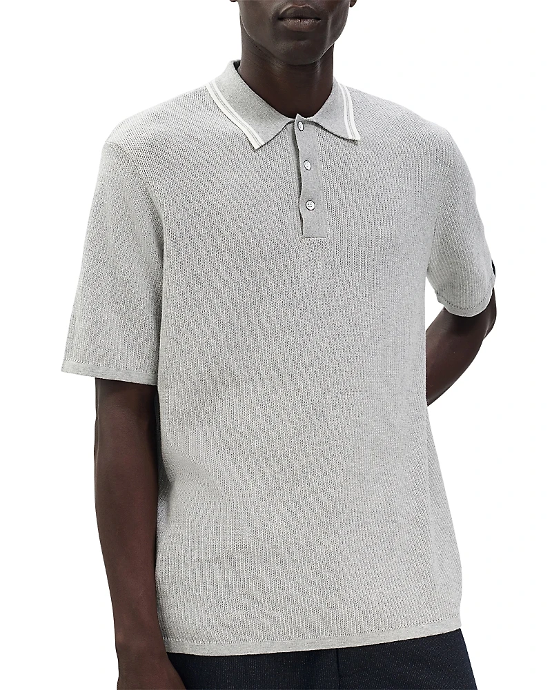 rag & bone Harvey Tipped Polo Shirt