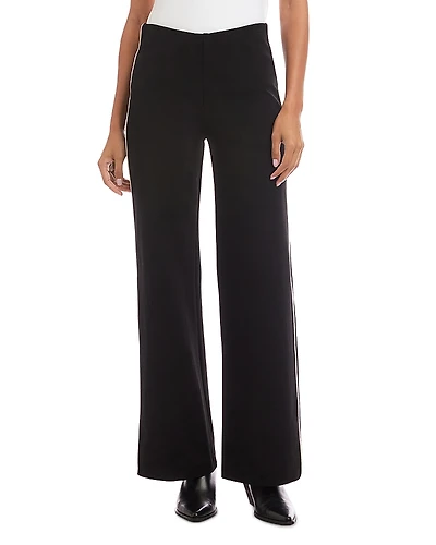 Karen Kane Contrast Piped Wide Leg Pants