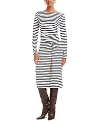 Fifteen Twenty Sadie Side Drape Midi Dress