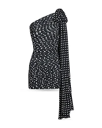 Patou One Shoulder Draped Dress