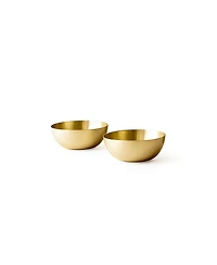 Fleck Heirloom Brass Dip Bowl, Set of 2
