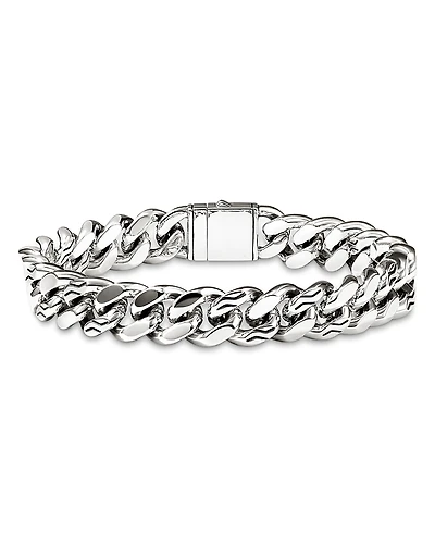 John Hardy Sterling Silver Chain Heavy Curb Link Chain Bracelet