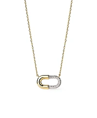 Ana Luisa Mini Micropave Gold Pendant Blake Necklace