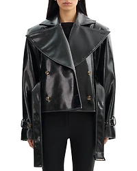 Lamarque Ladies Belted Faux Leather Jacket