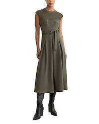 Reiss Ava Belted Midi Dress