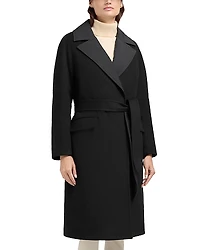 Moose Knuckles Lafleur Wool Blend Long Wrap Coat