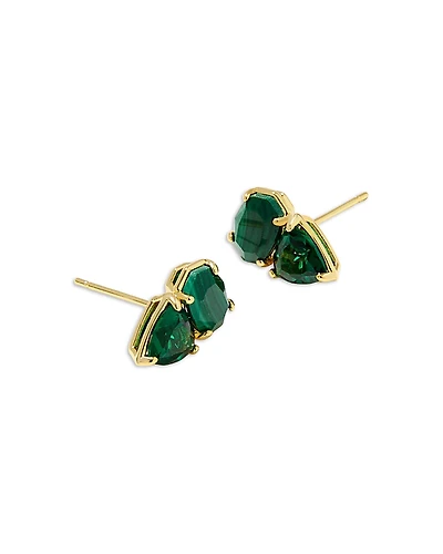 Kendra Scott Malachite & Nano Gem Tatum Stud Earrings