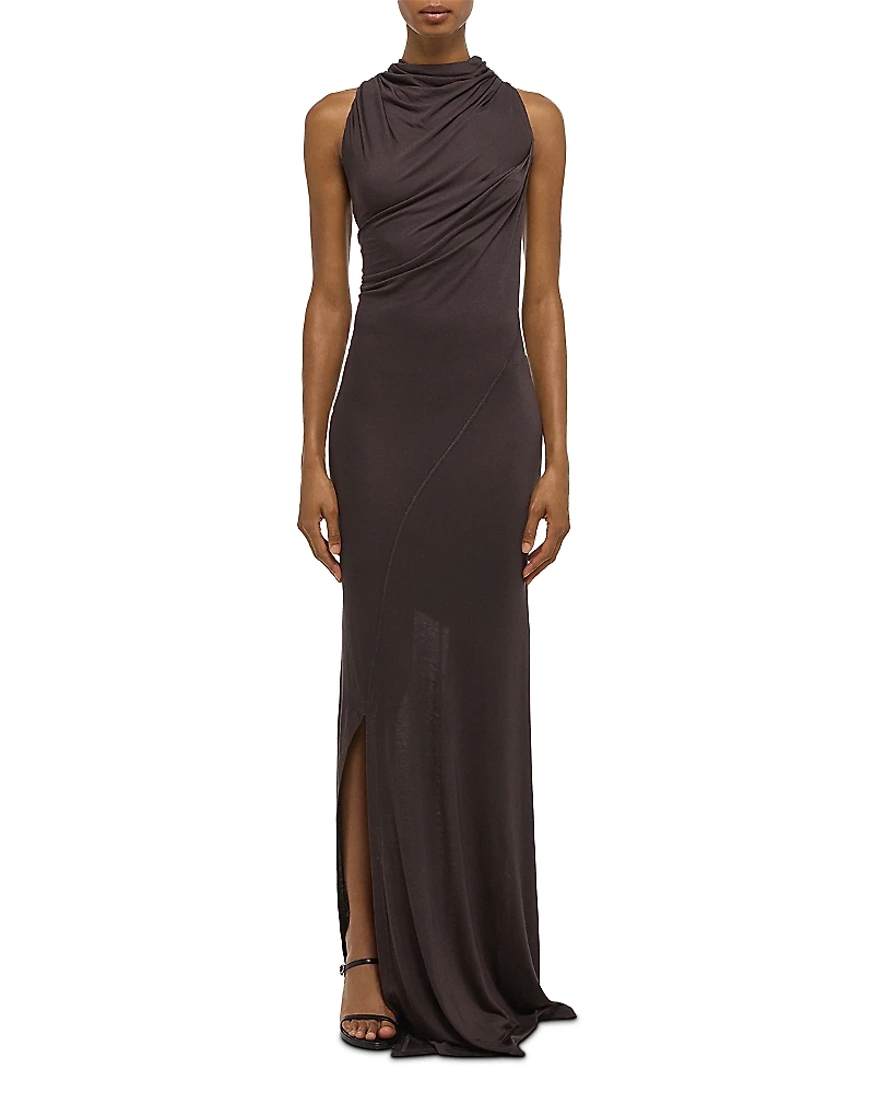 Helmut Lang Draped Maxi Dress