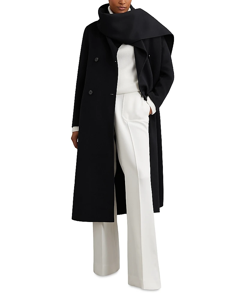 Reiss Petite Long Scarf Coat