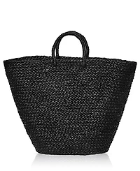 Indego Africa Braided Raffia Tote Bag