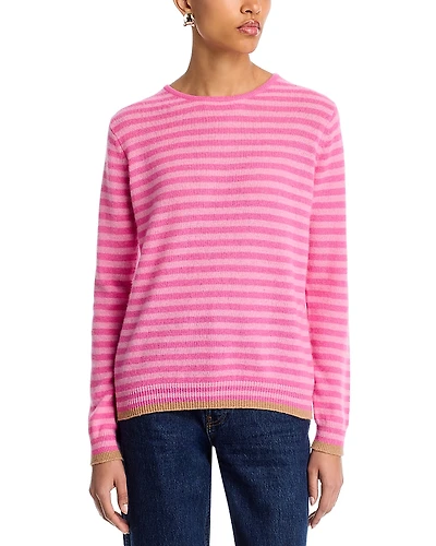 Jumper 1234 Cashmere Tipped Little Stripe Sweater