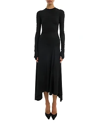 Victoria Beckham Long Sleeve Midi Dress