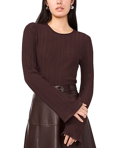 1.state Ribbed Long Sleeve Tee