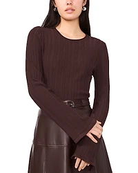 1.state Ribbed Long Sleeve Tee