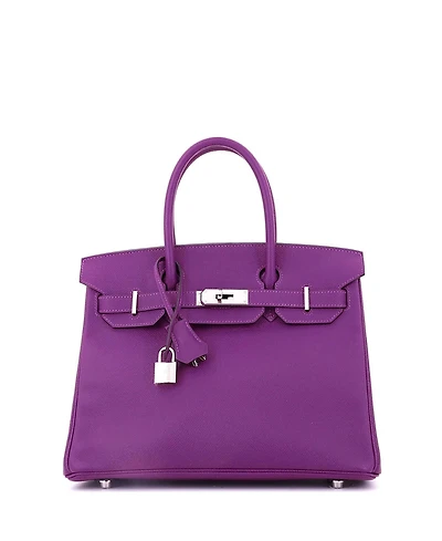 Pre-Owned HERMES Birkin Handbag Epsom with Palladium Hardware