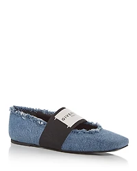 Givenchy Women's Sliced Square Mary Jane Flats