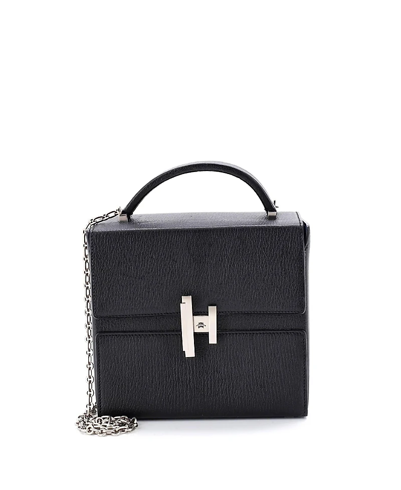 Pre-Owned HERMES Cinhetic Top Handle Bag Verso Chevre Mysore