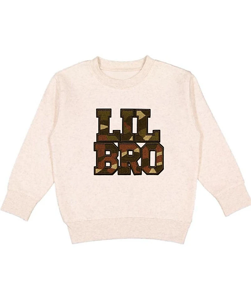 Sweet Wink Boys' Lil Bro Camo Patch Sweatshirt - Baby, Little Kid
