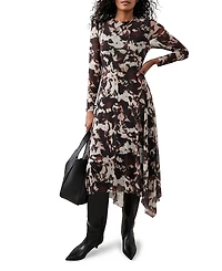 Mint Velvet Women's Abstract Printed Midi Dress