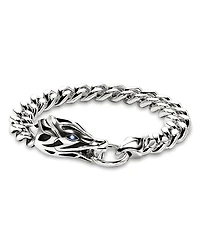 John Hardy Men's Sterling Silver Naga Blue Sapphire Dragon Head Link Bracelet