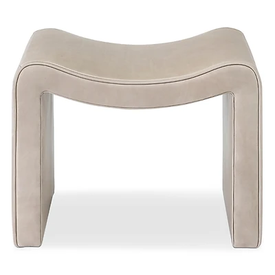 Massoud Isla Suede Ottoman