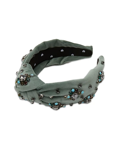 Lele Sadoughi Knotted Twinkle Crystal Headband