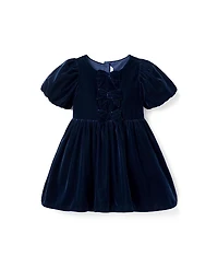 Janie and Jack Girls' The Velvet Bow Dress - Baby, Little Kid, Big Kid