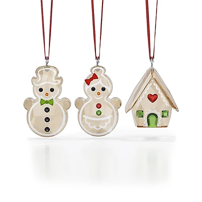 Swarovski Holiday Cheers Gingerbread Ornament, Set of 3