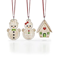 Swarovski Holiday Cheers Gingerbread Ornament, Set of 3