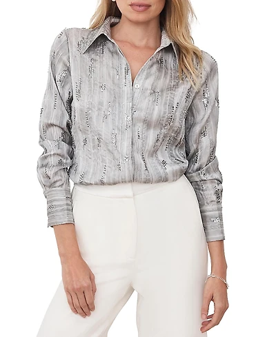 Mint Velvet Women's Sequin Embellished Shirt