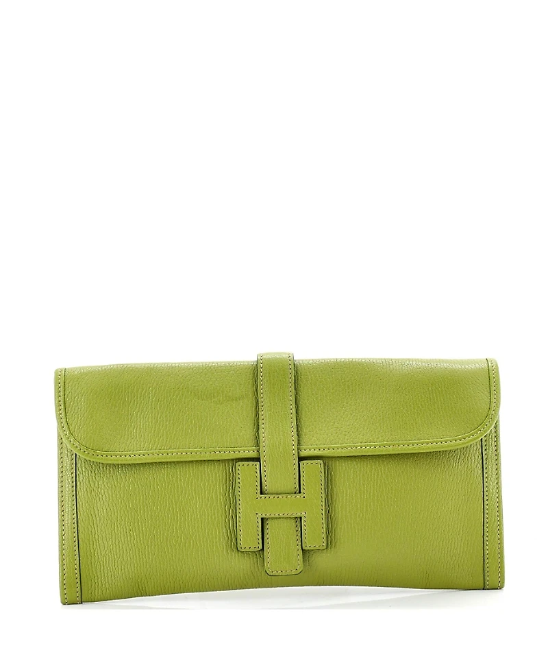 Pre-Owned HERMES 29 Jige Elan Clutch Chevre Mysore