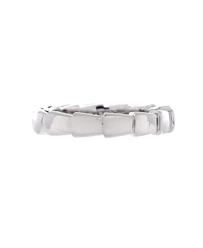 Pre-Owned Bvlgari Serpenti Viper Band Ring 18K White Gold